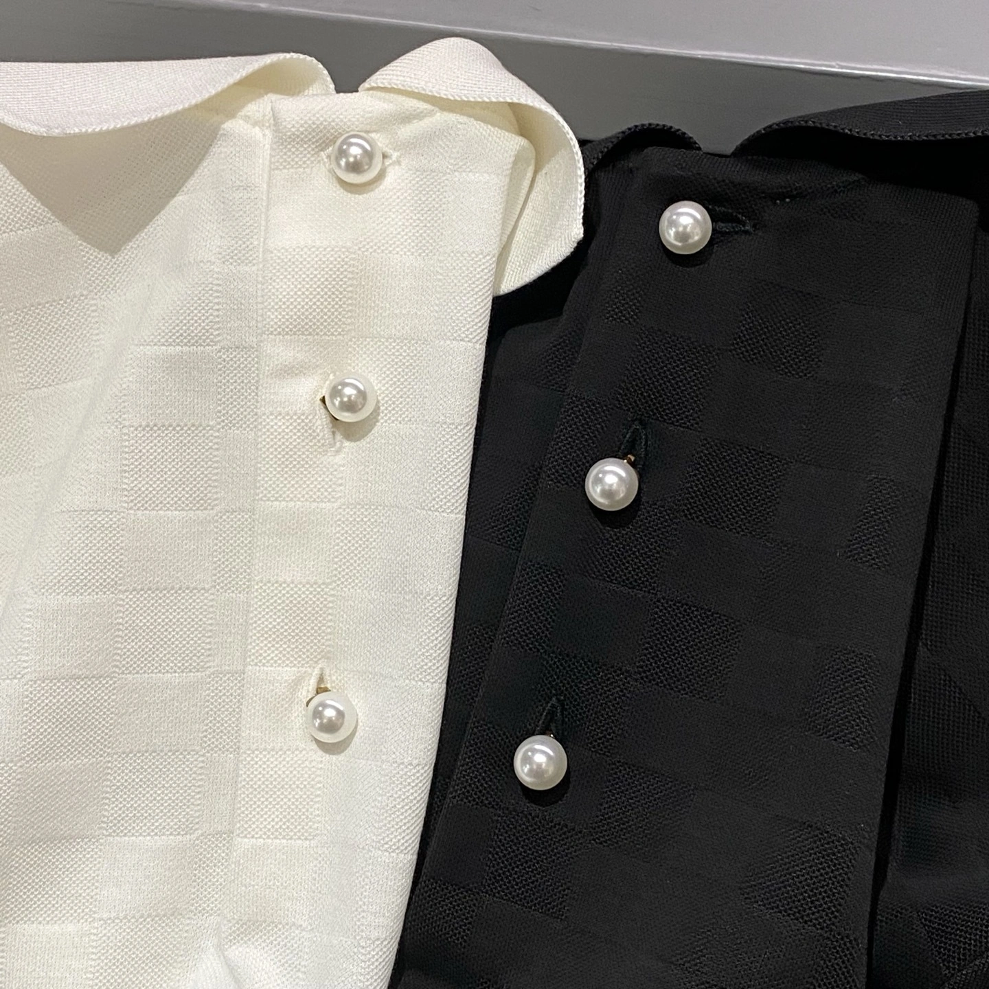 wg.luxury- 8V Damier embroidery Polo 2Colour item:E-F361G1018-2
